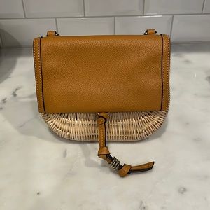 Vince Camuto rattan purse